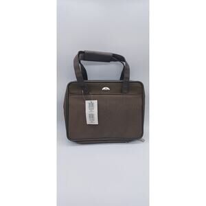 RARE samsonite imdependence 2004 mocha deluxe toiletry kit bag
